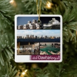 zQA010 mozaïek van DOHA, Qatar, Azië, Keramisch Ornament<br><div class="desc">Hier vindt u het souvenir van uw vakantie. Deze categorie bevat keramische Ornamenten van vele locaties in Qatar. (zQA010 mozaïek van DOHA, Qatar, Azië, keramisch Ornament ). Verras vrienden en familieleden met de unieke souvenirs van uw geweldige reis. Probeer ons. #LeoPepeDesign - western Azië staat Qatar, Leopepedesign, reis fototoerisme, cadeau...</div>