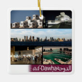 zQA010 mozaïek van DOHA, Qatar, Azië, Keramisch Ornament (Voorkant)