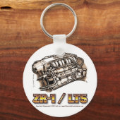 ZR1 LT5 Corvette Engine Sleutelhanger (Voorkant)