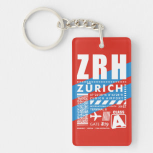 ZRH Luchthaven Zürich Sleutelhanger