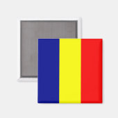 zRO001 ROMANIAN FLAG ROMANIA, Fridge Magneet (Voorkant / Achterkant)