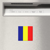 zRO001 ROMANIAN FLAG ROMANIA, Fridge Magneet (Insitu (Vaatwasser))