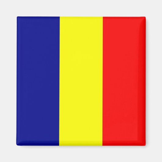 zRO001 ROMANIAN FLAG ROMANIA, Fridge Magneet (Voorkant)
