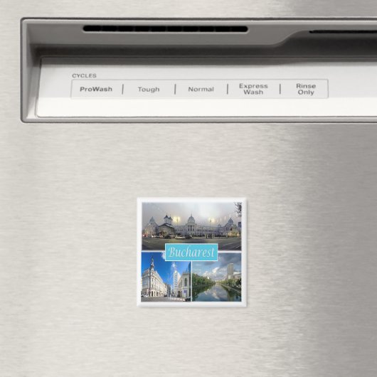 zRO004 BUCHAREST, Roemenië, Fridge Magneet (Insitu (Vaatwasser))