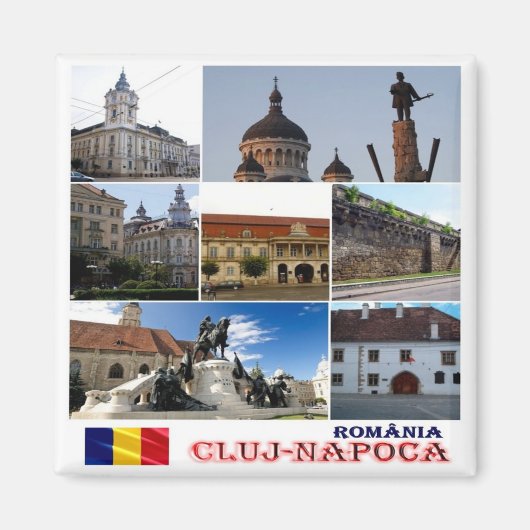 zRO007 CLUJ-NAPOCA, Roemenië, Europa, Fridge Magneet (Voorkant)