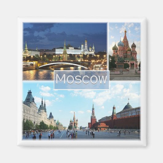 zRU005 MOSCOW, Rusland, Europa, Fridge, Magneet (Voorkant)