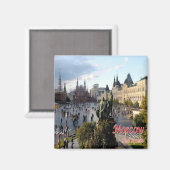 zRU016 MOSCOW RED SQUARE, Rusland, Europa, Fridge Magneet (Voorkant / Achterkant)