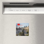 zRU019 MOSCOW RED SQUARE FLAG URSS, Rusland, Fridg Magneet (Insitu (Vaatwasser))