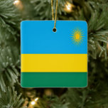 zRW001 RWANDA Vlag, Afrika, Keramisch Ornament<br><div class="desc">Hier vindt u het souvenir van uw vakantie. Deze categorie bevat koelkastmagneten van vele locaties in Rwanda. . (zRW001 RWANDA Flag, Afrika, Keramisch Ornament). Verras vrienden en familieleden met de unieke souvenirs van uw geweldige reis. Probeer ons. #LeoPepeDesign - Afrika Rwanda, Leopepedesign, Reisreis Fototoerisme, Collage Mozaïek Potpourri, Kerstcadeau Souvenir Keramisch...</div>