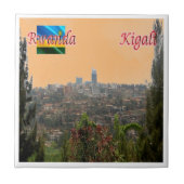 zRW004 KIGALI, Binnenstad, Rwanda, Afrika, Tegeltje (Voorkant)