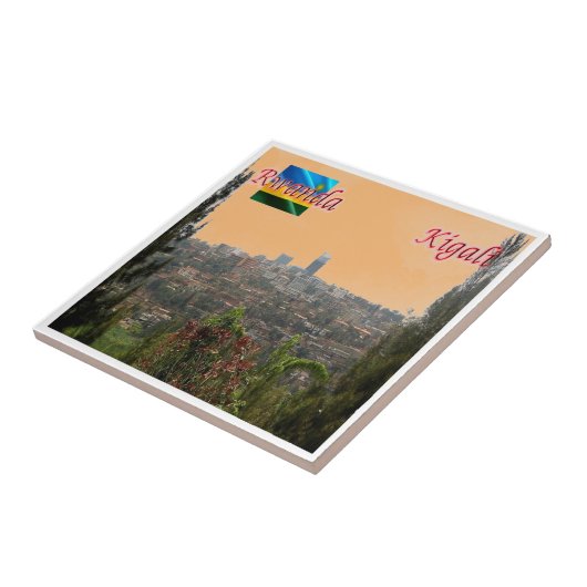 zRW004 KIGALI, Binnenstad, Rwanda, Afrika, Tegeltje (Zijkant)