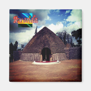 zRW008 RWANDA, Nyanza Mwami Palace, Afrika, Fridge Magneet