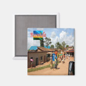 zRW009 RWANDA, Kigali, Butare, Afrika, Fridge Magneet (Voorkant / Achterkant)
