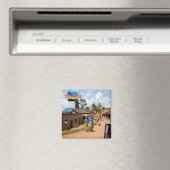 zRW009 RWANDA, Kigali, Butare, Afrika, Fridge Magneet (Insitu (Vaatwasser))