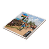 zRW009 RWANDA, Kigali, Butare, Afrika, Tegeltje (Zijkant)