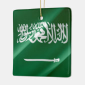 zSA002 zwaait Saoedi-Arabië, Keramisch Ornament (Links)