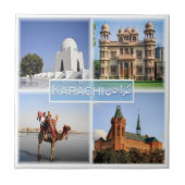 zSA007 KARACHI, Saudi-Arabië, Azië, Tegeltje (Voorkant)