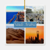 zSA010 SAUDI ARABIA, Azië, Keramisch Ornament (Achterkant)