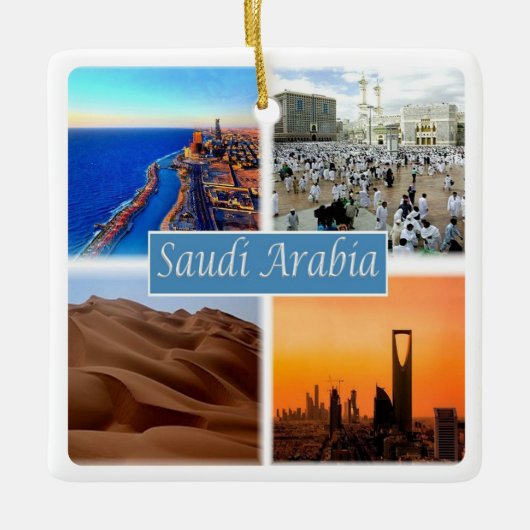 zSA010 SAUDI ARABIA, Azië, Keramisch Ornament (Voorkant)