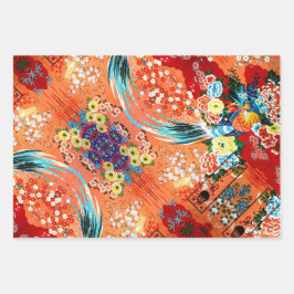 Zsa Zsa Paisley, Mah Jongg en Melange Inpakpapier Vel