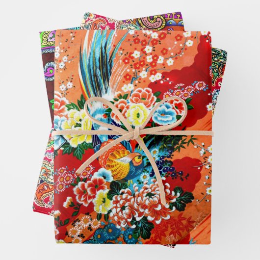 Zsa Zsa Paisley, Mah Jongg en Melange Inpakpapier Vel (In situ)