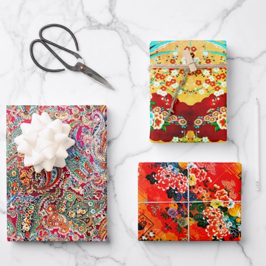 Zsa Zsa Paisley, Mah Jongg en Melange Inpakpapier Vel (Voorkant)