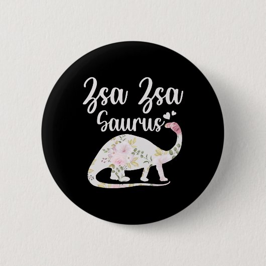 Zsa Zsa Saurus Grandma Mother's Day Thanksgiving C Ronde Button 5,7 Cm (Voorkant)