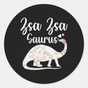 Zsa Zsa Saurus oma Moederdag Thanksgiving C Ronde Sticker