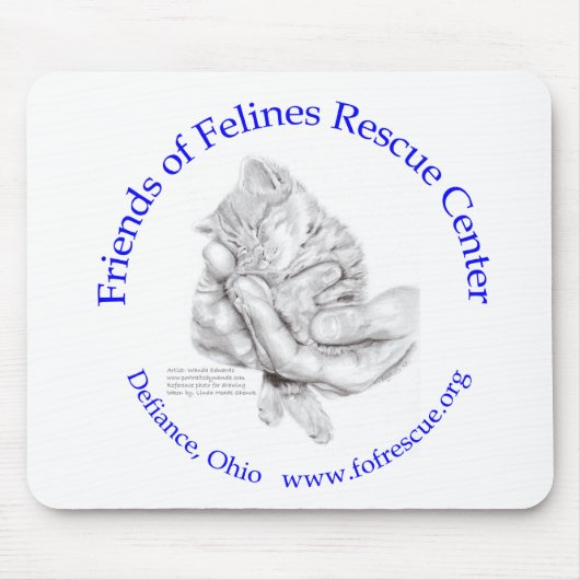 ZsaZsa Hands met Paarse tekst Muismat (Voorkant)