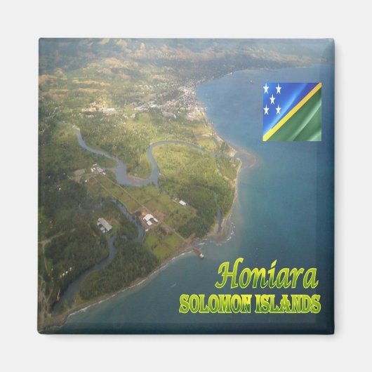 zSB005 HONIARA, Salomonseilanden, Fridge Magneet (Voorkant)