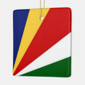 zSC001 SEYCHELLEN, Vlag, Afrika, Keramisch Ornament (Links)