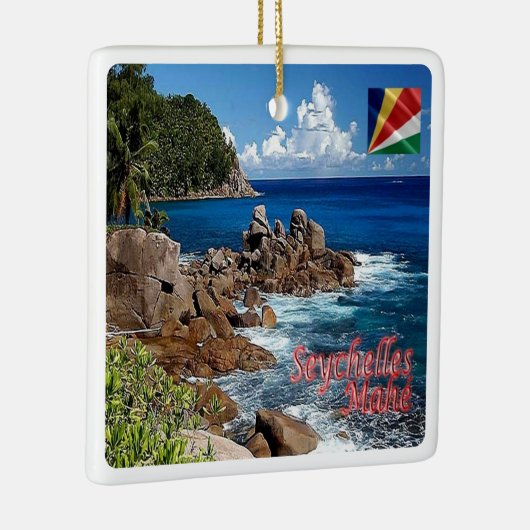 zSC011 MAHE', Seychellen, Afrika, Keramisch Ornament (Rechts)