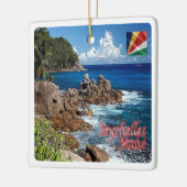 zSC011 MAHE', Seychellen, Afrika, Keramisch Ornament (Links)