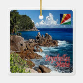 zSC011 MAHE', Seychellen, Afrika, Keramisch Ornament (Achterkant)