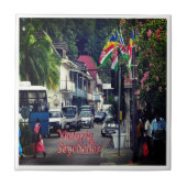 zSC019 VICTORIA, Seychellen, Afrika, Tegeltje (Voorkant)