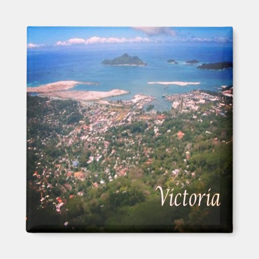 zSC020 VICTORIA, Seychellen, Afrika, Fridge Magneet (Voorkant)