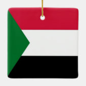 zSD001 SOEDAN, Vlag, Afrika, Keramisch Ornament (Achterkant)