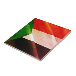 zSD002 SUDAN, Waving Flag, Afrika, Tegeltje