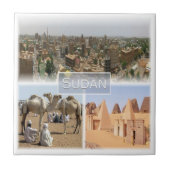zSD008 KHARTOUM, Mozaïek, Soedan, Afrika, Tegeltje (Voorkant)
