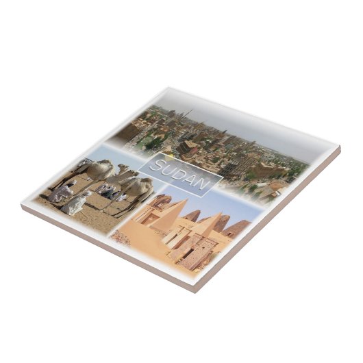 zSD008 KHARTOUM, Mozaïek, Soedan, Afrika, Tegeltje (Zijkant)