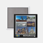 zSE004 GOTHENBURG, Zweden, Europa, Fridge Magneet (Voorkant / Achterkant)