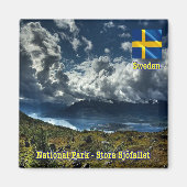 zSE005 STORA SJÖFALLET Nationaal Park Zweden Fridg Magneet (Voorkant)