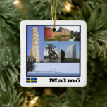 zSE011 MALMÖ, Zweden, Europa, Keramisch Ornament<br><div class="desc">Hier vindt u de souvenir van uw vakantie. Deze categorie bevat keramische ornamenten van vele locaties in Zweden. (zSE011 MALMÖ, Zweden, Europa, keramisch ornament). Verbazend vrienden en familie met de unieke souvenirs van uw geweldige reis. Probeer ons. #LeoPepeDesign - europa koninkrijk zweden, leopepedesign, reis trip foto toerisme, cadeau souvenir gadget...</div>