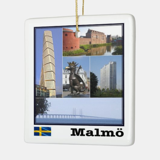 zSE011 MALMÖ, Zweden, Europa, Keramisch Ornament (Links)