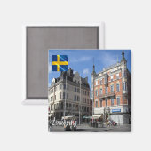 zSE013 LINKÖPING, Zweden Europe, Fridge Magneet (Voorkant / Achterkant)