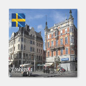 zSE013 LINKÖPING, Zweden Europe, Fridge Magneet (Voorkant)