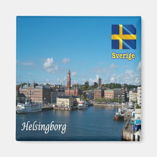 zSE015 HELSINGGORG, Zweden, Europa, Fridge Magneet (Voorkant)