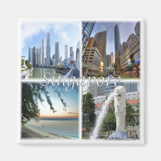 zSG005 SINGAPORE per dag LION CITY, Asia, Fridge Magneet (Voorkant)