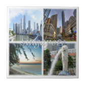 zSG005 SINGAPORE per dag LION CITY, Azië, Tegeltje (Voorkant)