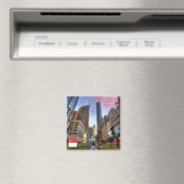 zSG012 SINGAPORE Raffles Place LION CITY, Fridge Magneet (Insitu (Vaatwasser))